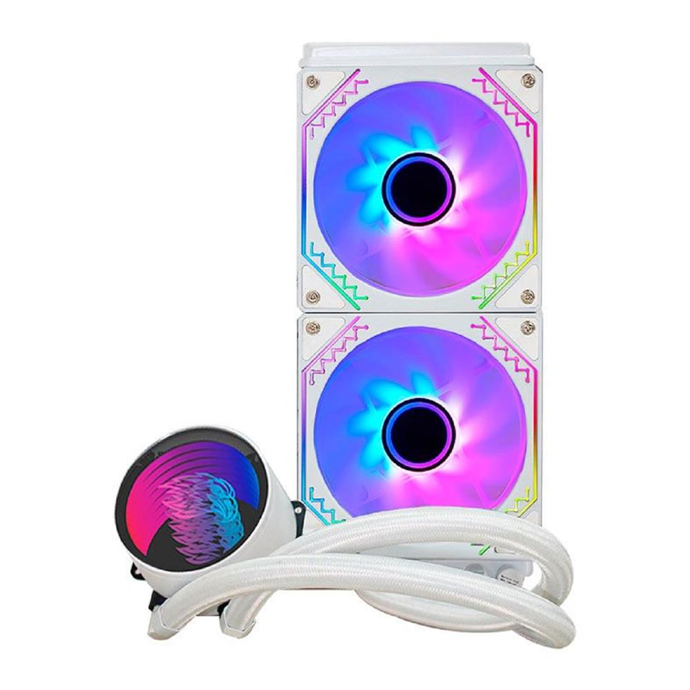 Water Cooler K-Mex Infinite Space WAC8, ARGB, 240mm, Intel, AMD, Branco