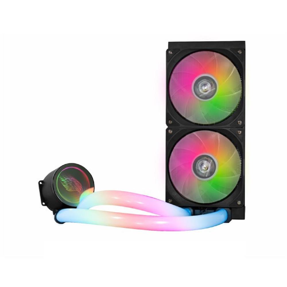 Water Cooler K-Mex WAC4, ARGB, 240mm, Intel, AMD, Preto