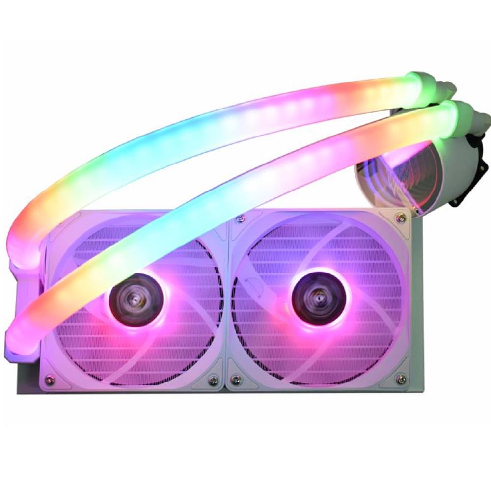 Water Cooler K-Mex WAC5, ARGB, 240mm, Intel, AMD, Branco