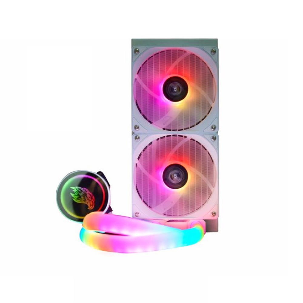 Water Cooler K-Mex WAC5, ARGB, 240mm, Intel, AMD, Branco
