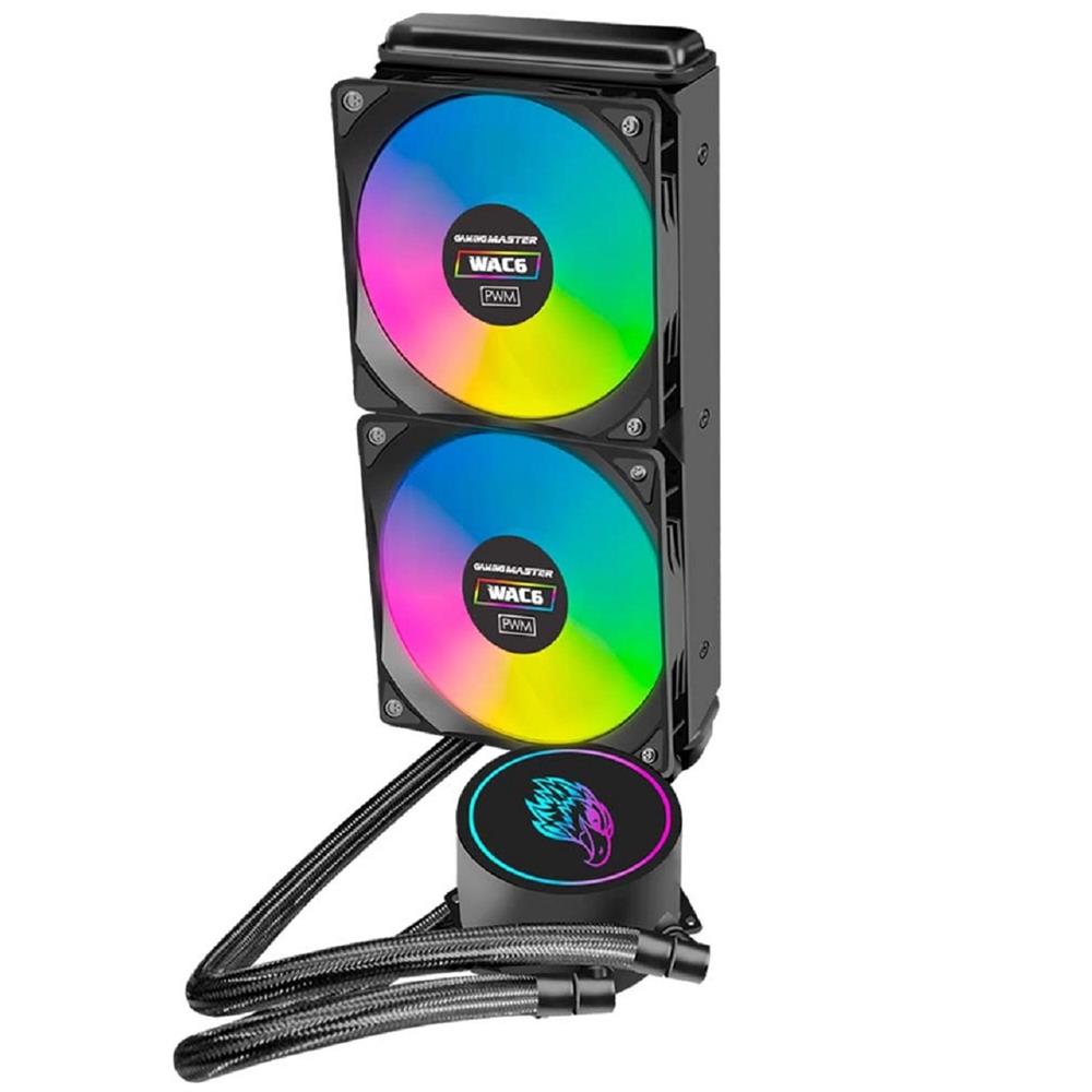 Water Cooler K-Mex WAC6, Multicolor, 240mm, Intel e AMD, Preto