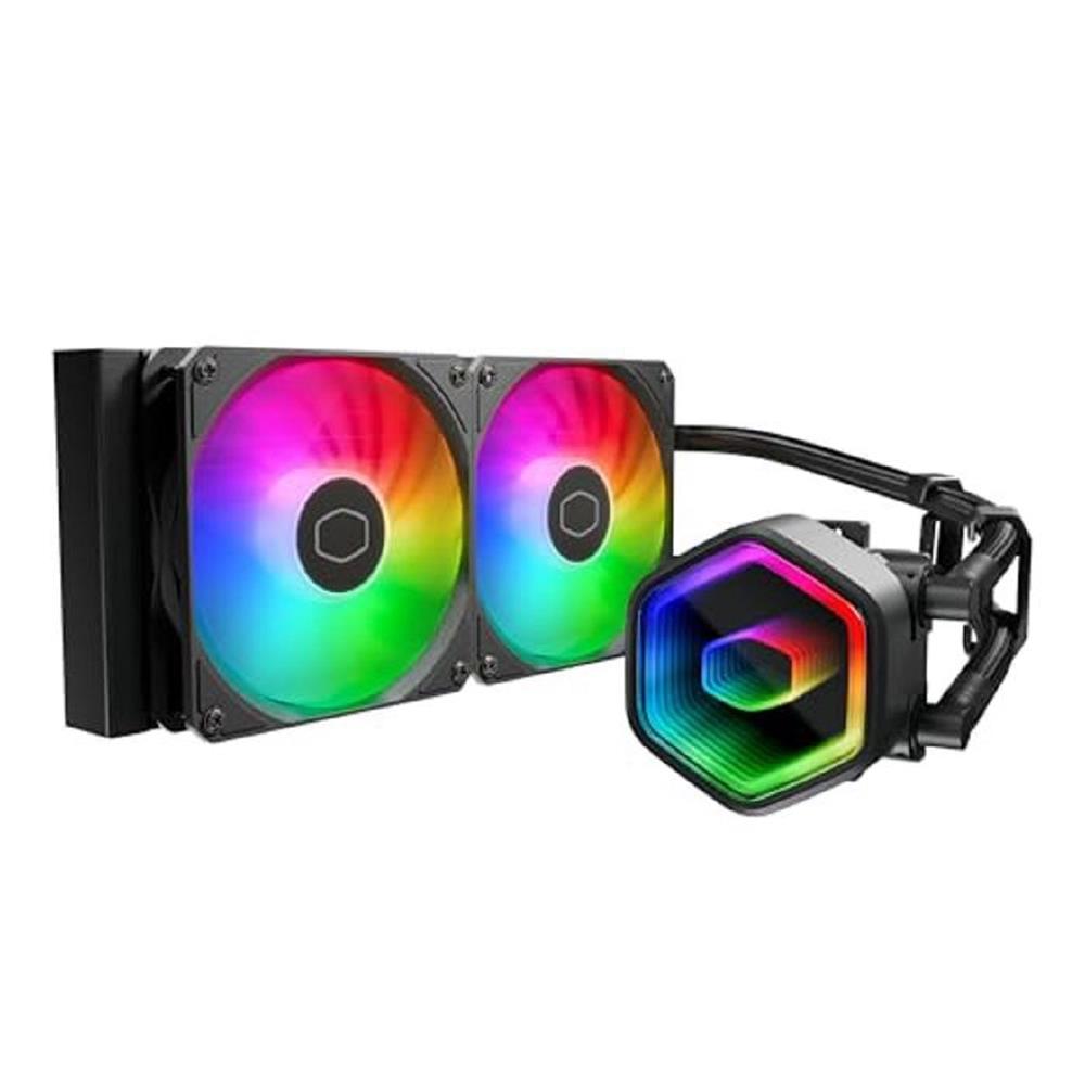 Water Cooler Cooler Master MasterLiquid 240 Core II, RGB, 2 Fans, 120 mm, AMD, Intel, Preto 